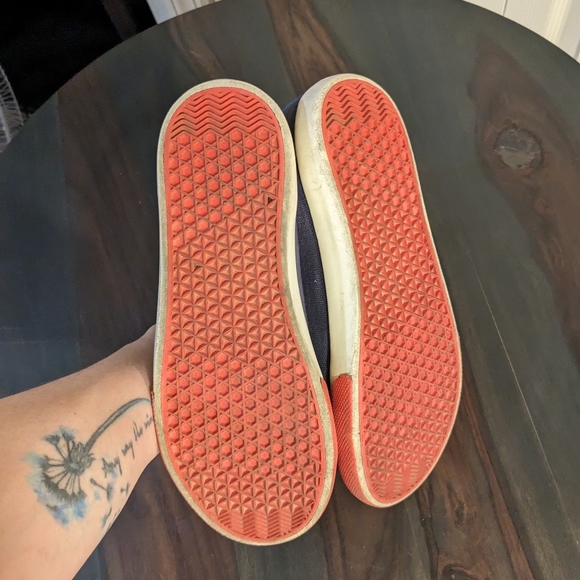 Mini Boden Canvas Suede High Top Sneakers Blue Neon Details Euro 37 US 5 - Picture 3 of 15